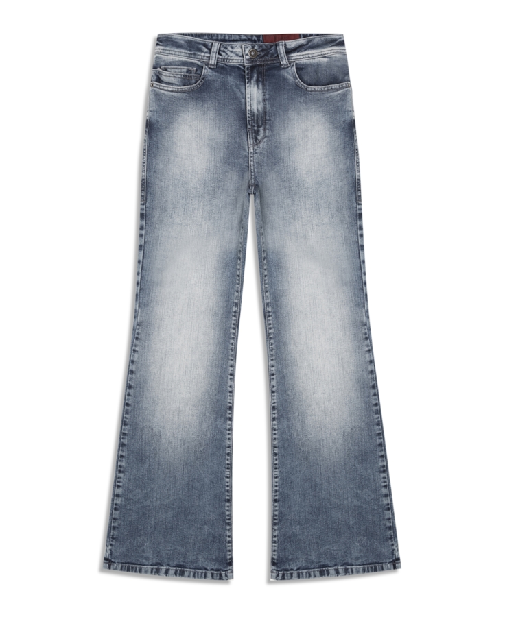 Calça Jeans Dark Forest Gisele Flare Lav. Claro C/Used