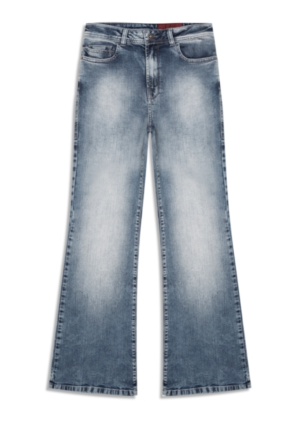 Calça Jeans Dark Forest Gisele Flare Lav. Claro C/Used