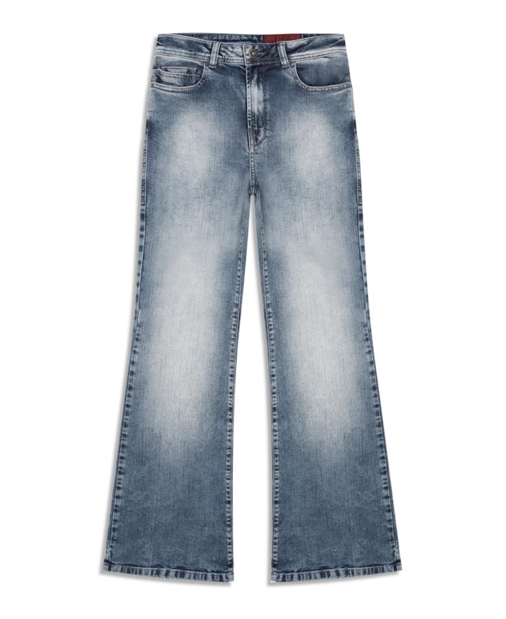 Calça Jeans Dark Forest Gisele Flare Lav. Claro C/Used