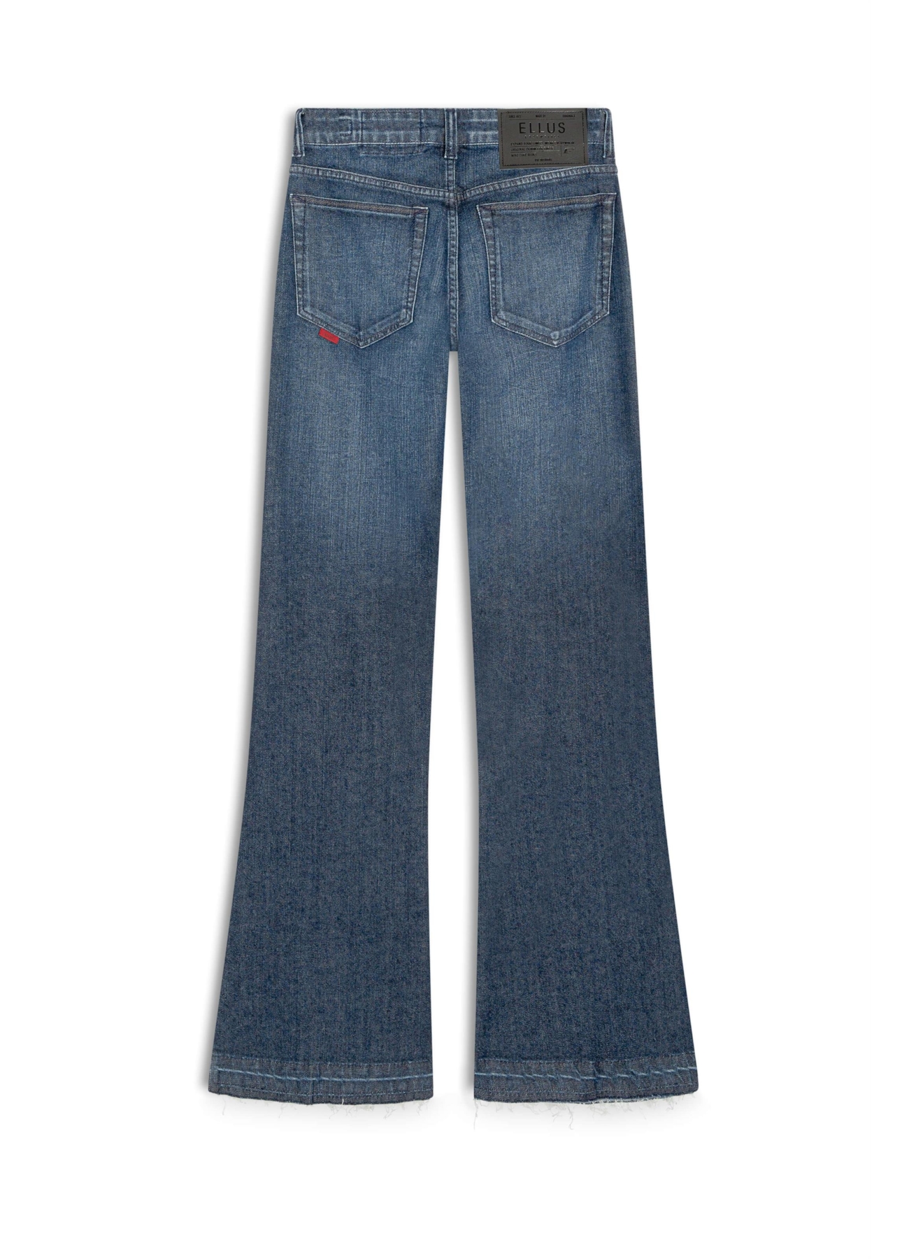 Calça Jeans Dark Indigo Elastic Flare Escuro C/ Grampos