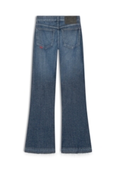Calça Jeans Dark Indigo Elastic Flare Escuro C/ Grampos
