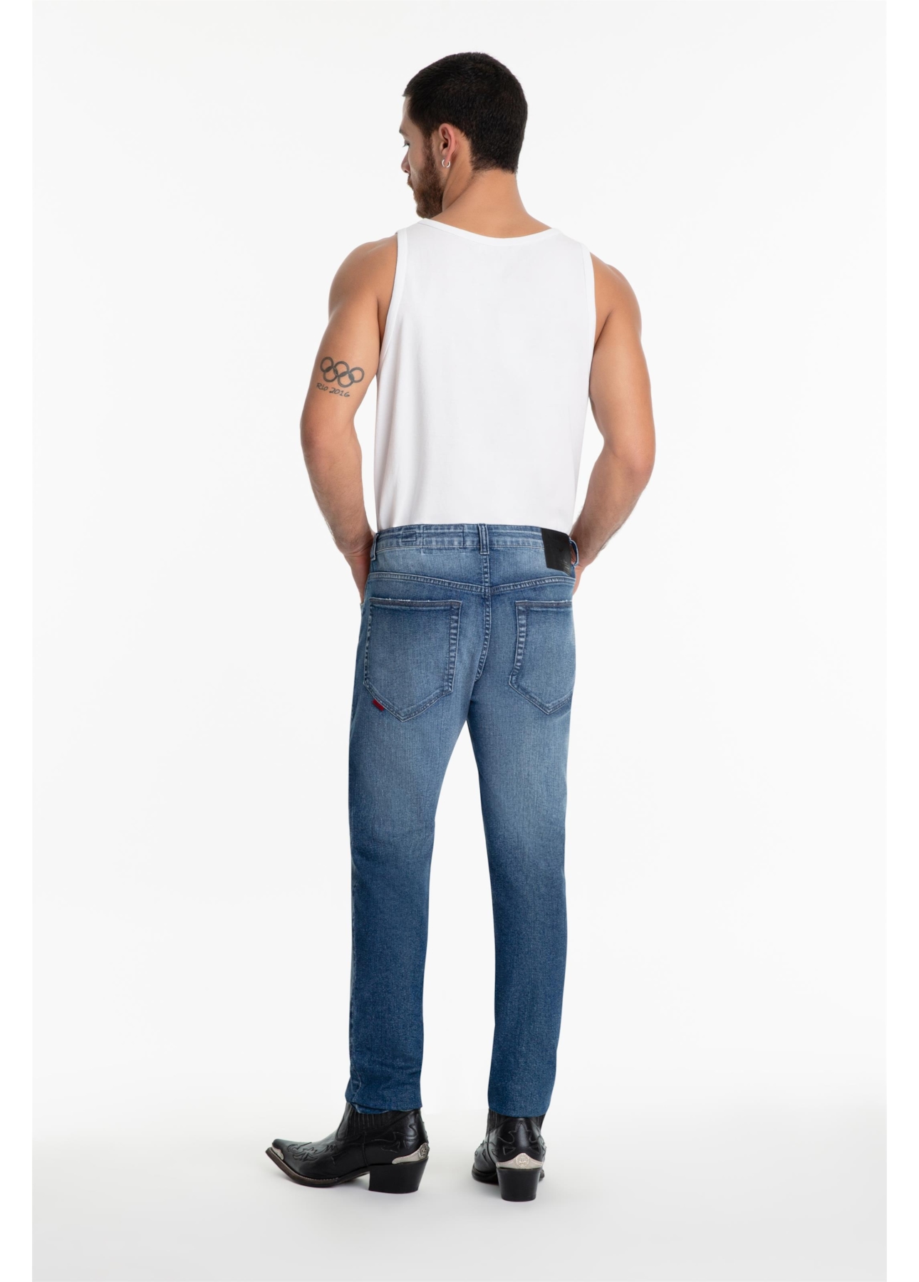 Calça Jeans Dark Indigo Elastic Skinny 1906-Lav.Claro C/Used