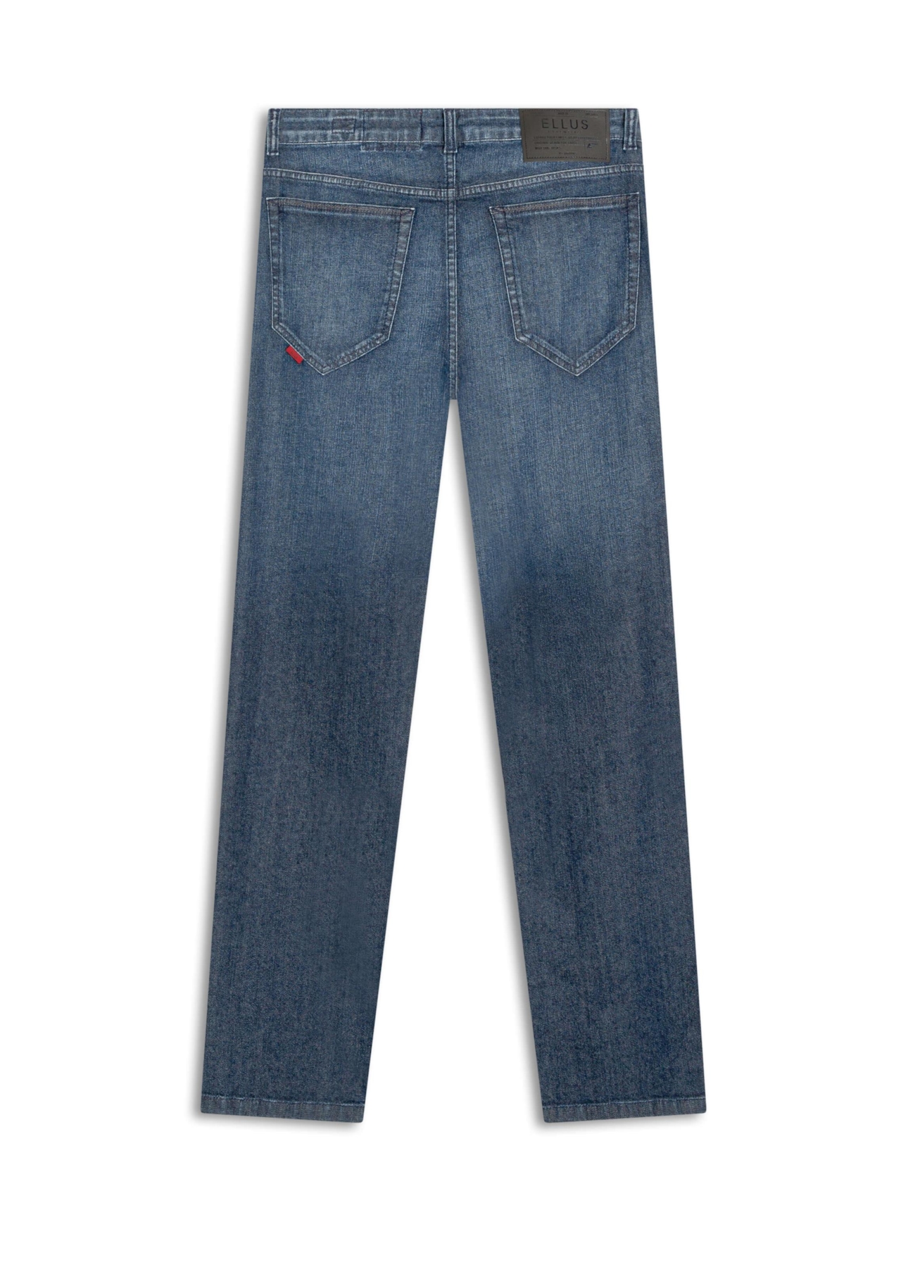 Calça Jeans Dark Indigo Elastic Straight Escuro C/ Grampos