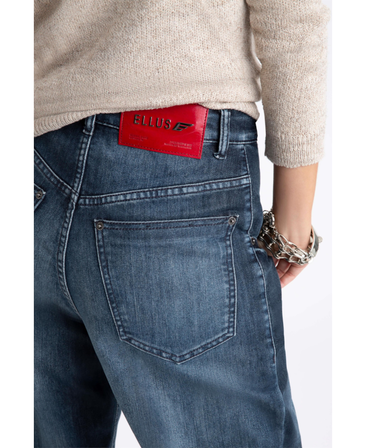 Calça Jeans Dark Lake Slouch 1704-Lav.Escuro C/Tie Dye
