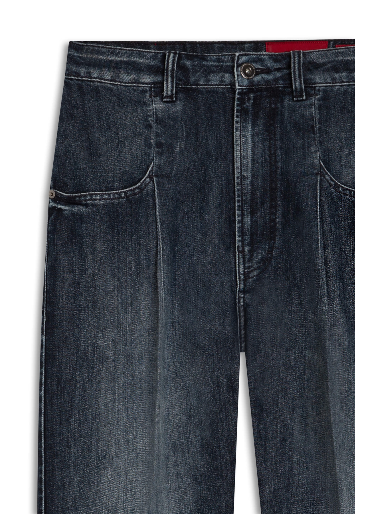 Calça Jeans Dark Lake Slouch 1704-Lav.Escuro C/Tie Dye