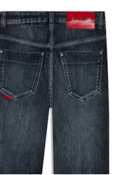 Calça Jeans Dark Lake Slouch 1704-Lav.Escuro C/Tie Dye