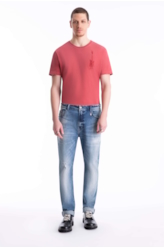 Calça Jeans Dark Sea Elastic 1685-Lav.Medio C/Sky+puid