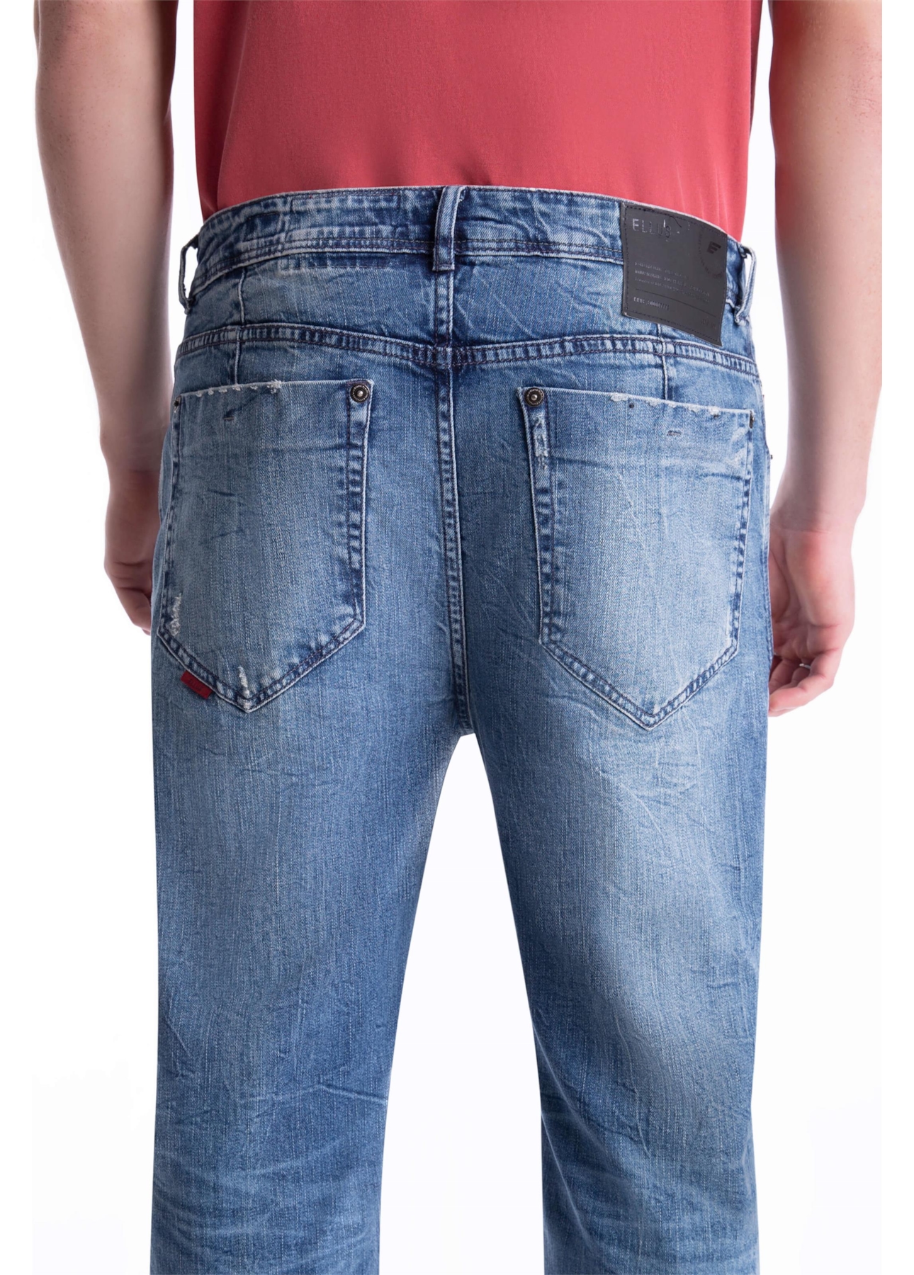 Calça Jeans Dark Sea Elastic 1685-Lav.Medio C/Sky+puid