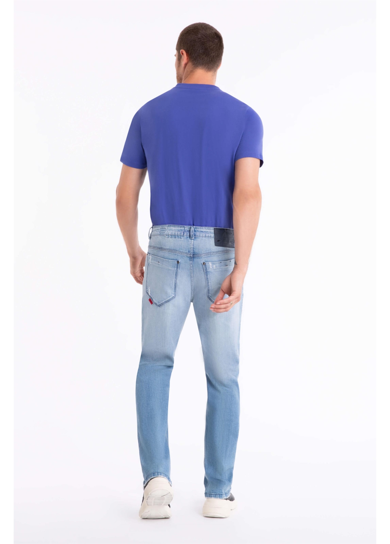 Calça Jeans Dark Sea Elastic 1802-Lav.Claro C/Puidos
