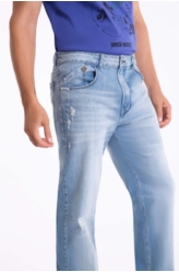 Calça Jeans Dark Sea Elastic 1802-Lav.Claro C/Puidos