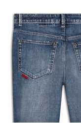 Calça Jeans Dark Sea Elastic 1869-Lav.Medio C/ Puidos