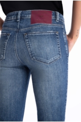 Calça Jeans Dark Sea Elastic 1869-Lav.Medio C/ Puidos
