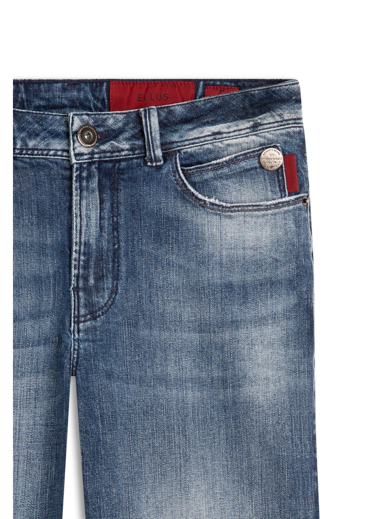 Calça Jeans Dark Sea Elastic 1869-Lav.Medio C/ Puidos