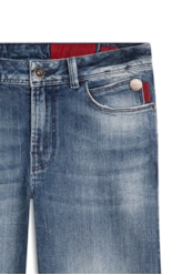 Calça Jeans Dark Sea Elastic 1869-Lav.Medio C/ Puidos