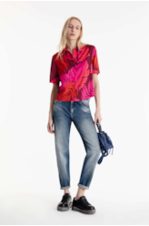 Calça Jeans Dark Sea Elastic Mom 1863-Lav.Medio C/ Grampos