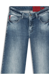 Calça Jeans Dark Sea Elastic Mom 1863-Lav.Medio C/ Grampos