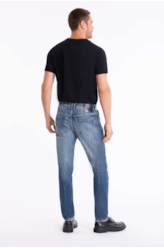 Calça Jeans Deep Blue Elastic Ii 1801-Lav.Medio C/Estiletado