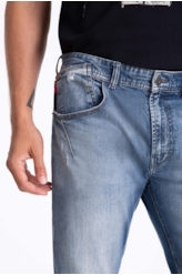 Calça Jeans Deep Blue Elastic Ii 1801-Lav.Medio C/Estiletado