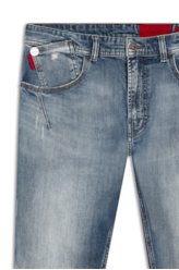 Calça Jeans Deep Blue Elastic Ii 1801-Lav.Medio C/Estiletado