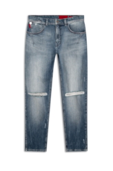 Calça Jeans Deep Blue Elastic Ii 1801-Lav.Medio C/Estiletado