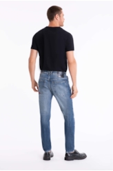 Calça Jeans Deep Blue Elastic Ii 1801-Lav.Medio C/Estiletado