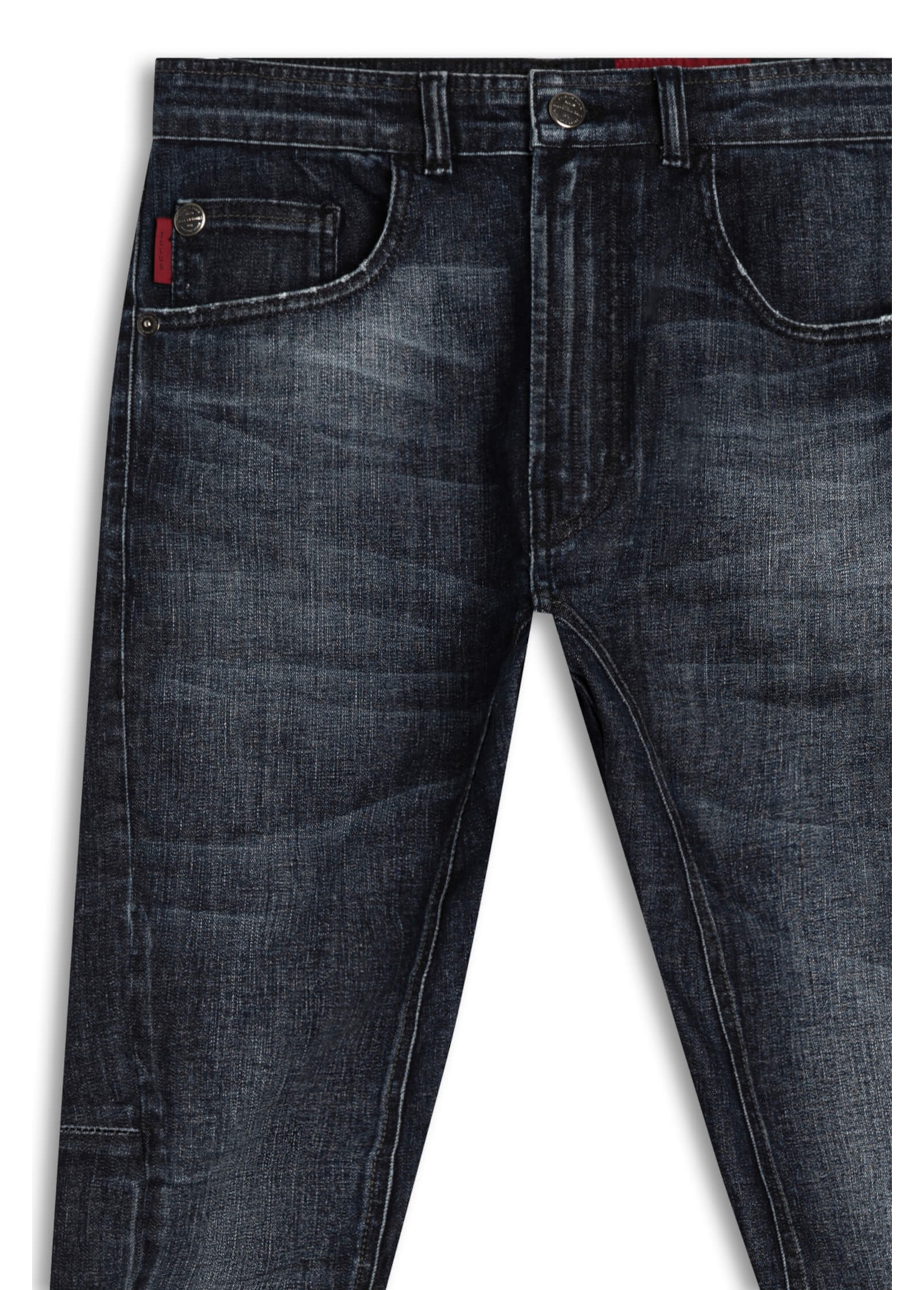 Calça Jeans Deep Blue Elastic Motorcycle 1733 Lav.Escuro C/ Resina