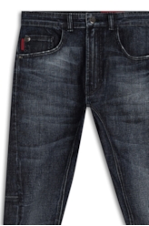 Calça Jeans Deep Blue Elastic Motorcycle 1733 Lav.Escuro C/ Resina