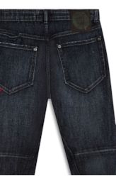 Calça Jeans Deep Blue Elastic Motorcycle 1733 Lav.Escuro C/ Resina