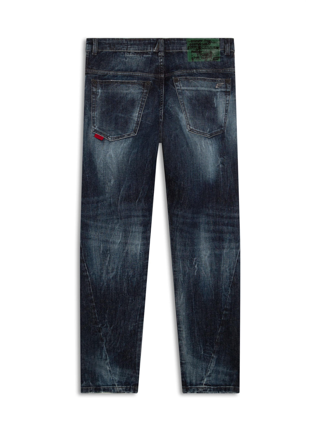 Calça Jeans Deep Blue Elastic Preppy New Slim 1688- Lav.Esc. C/Cerzidos
