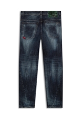 Calça Jeans Deep Blue Elastic Preppy New Slim 1688- Lav.Esc. C/Cerzidos