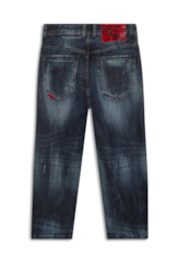Calça Jeans Deep Blue Elastic Sporty Cropped 1688- Lav.Esc. C/Cerzidos