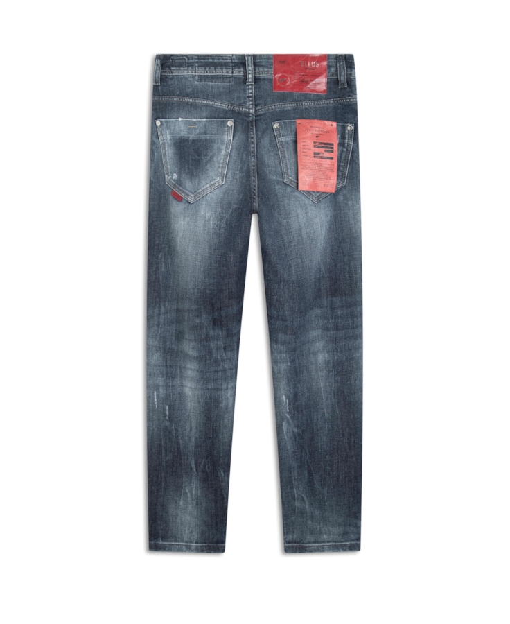 Calça Jeans Deep Blue Rihanna 1688- Lav.Esc. C/Cerzidos