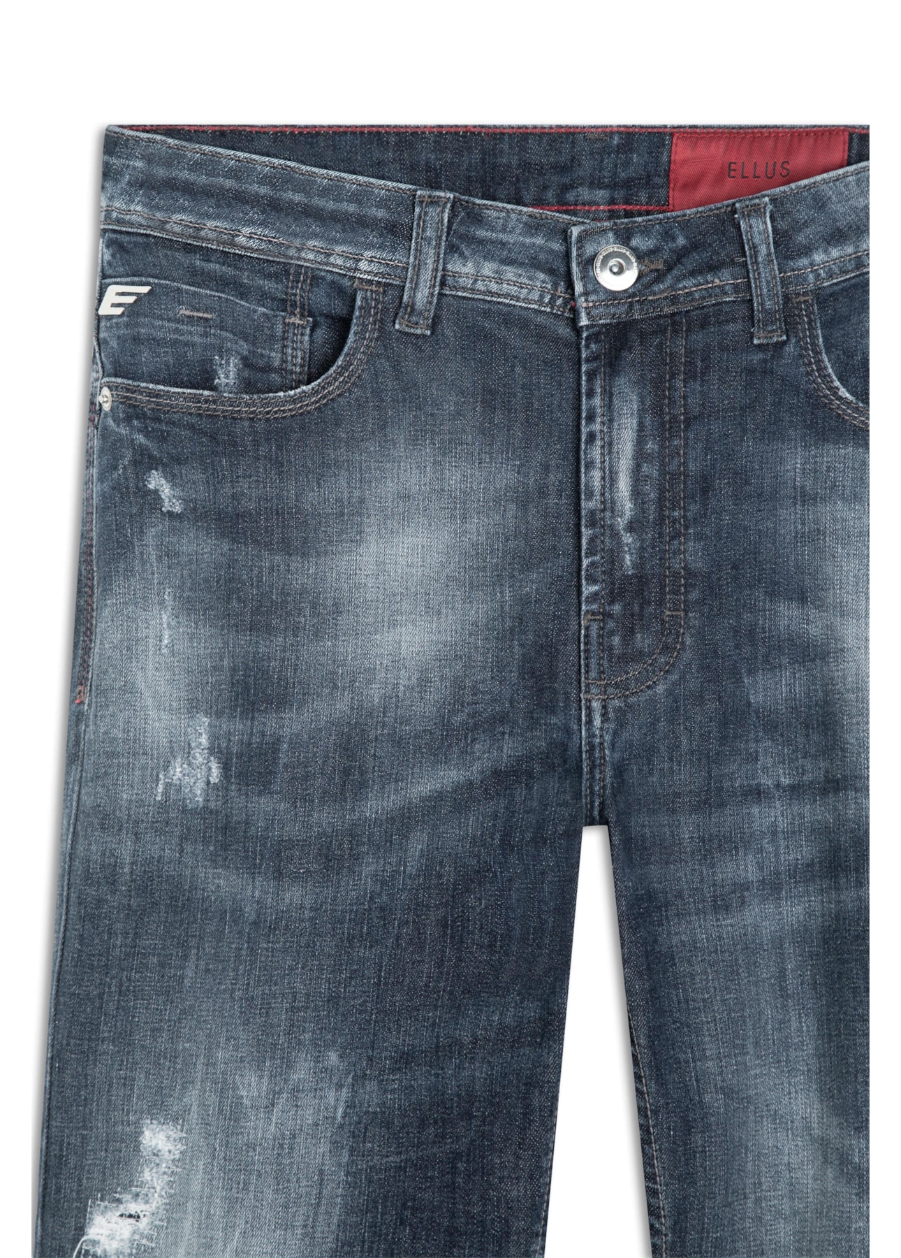Calça Jeans Deep Blue Rihanna 1688- Lav.Esc. C/Cerzidos