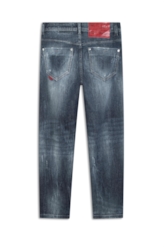 Calça Jeans Deep Blue Rihanna 1688- Lav.Esc. C/Cerzidos