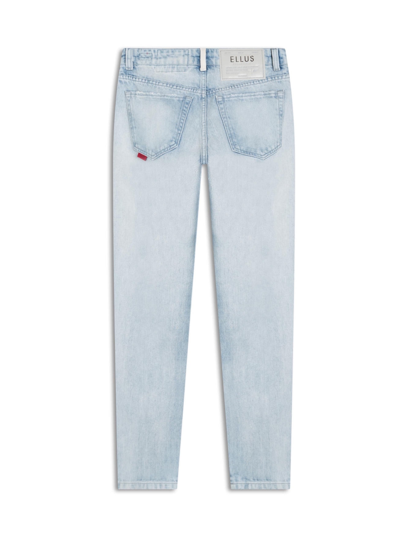 Calça Jeans Desert Mom Bicolor  Lav.Claro C/ Sky