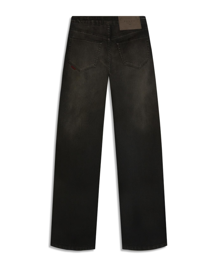 Calça Jeans First Black (Patte d Eph) Fivela Lav.Escuro C/ Jato