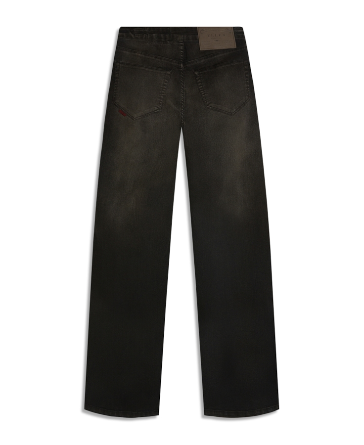 Calça Jeans First Black (Patte d Eph) Fivela Lav.Escuro C/ Jato