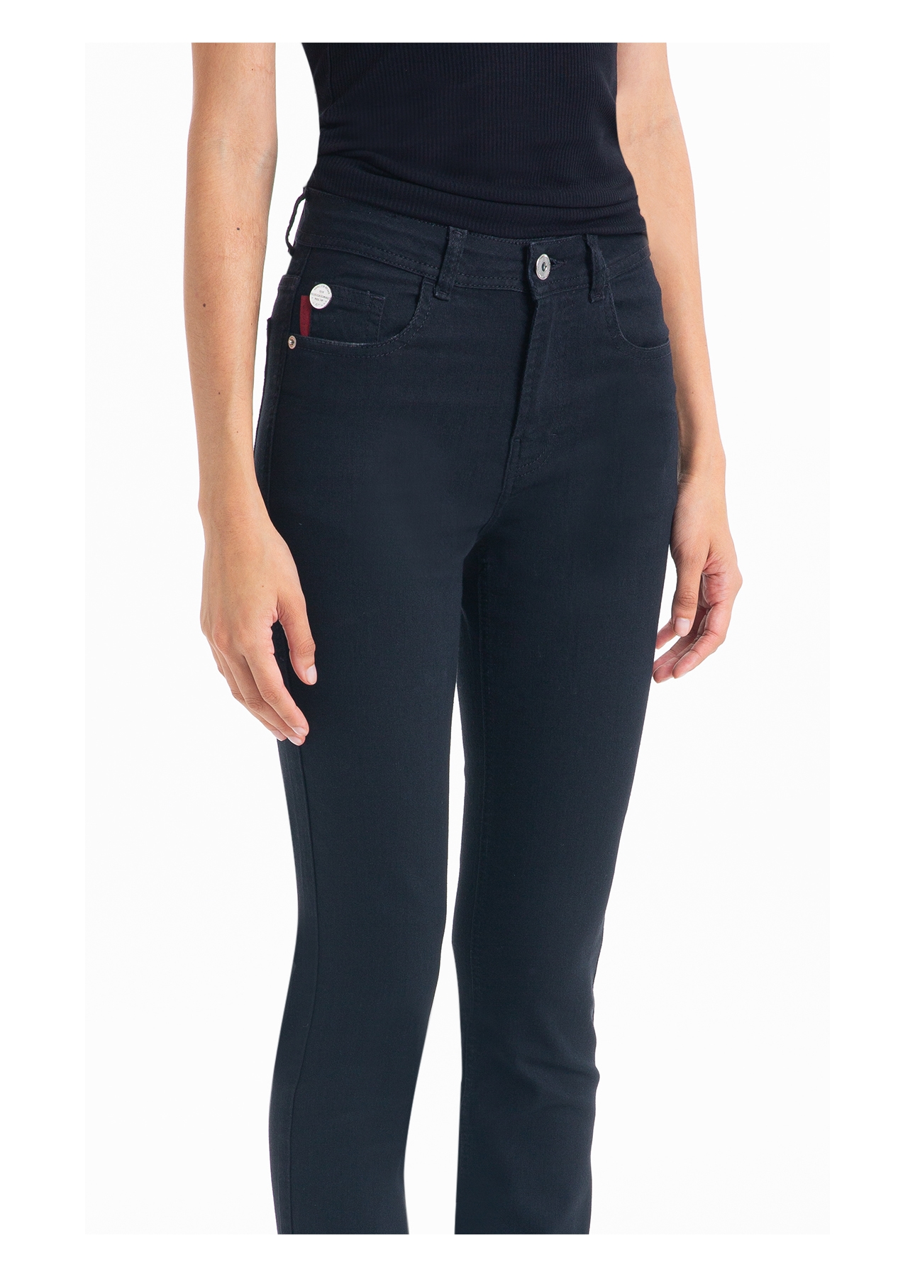 Calça Jeans First Black Skinny Lav. 35 Amaciado