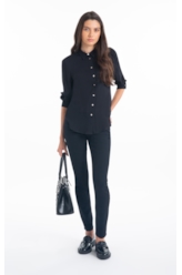 Calça Jeans First Black Skinny Lav. 35 Amaciado