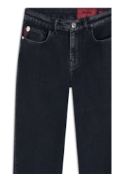 Calça Jeans First Black Skinny Lav.Gisele Escuro Com Luva