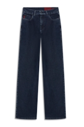 Calça Jeans First Blue (Gisele Reta) 5 Pockets Lav.Escuro C/ Luva