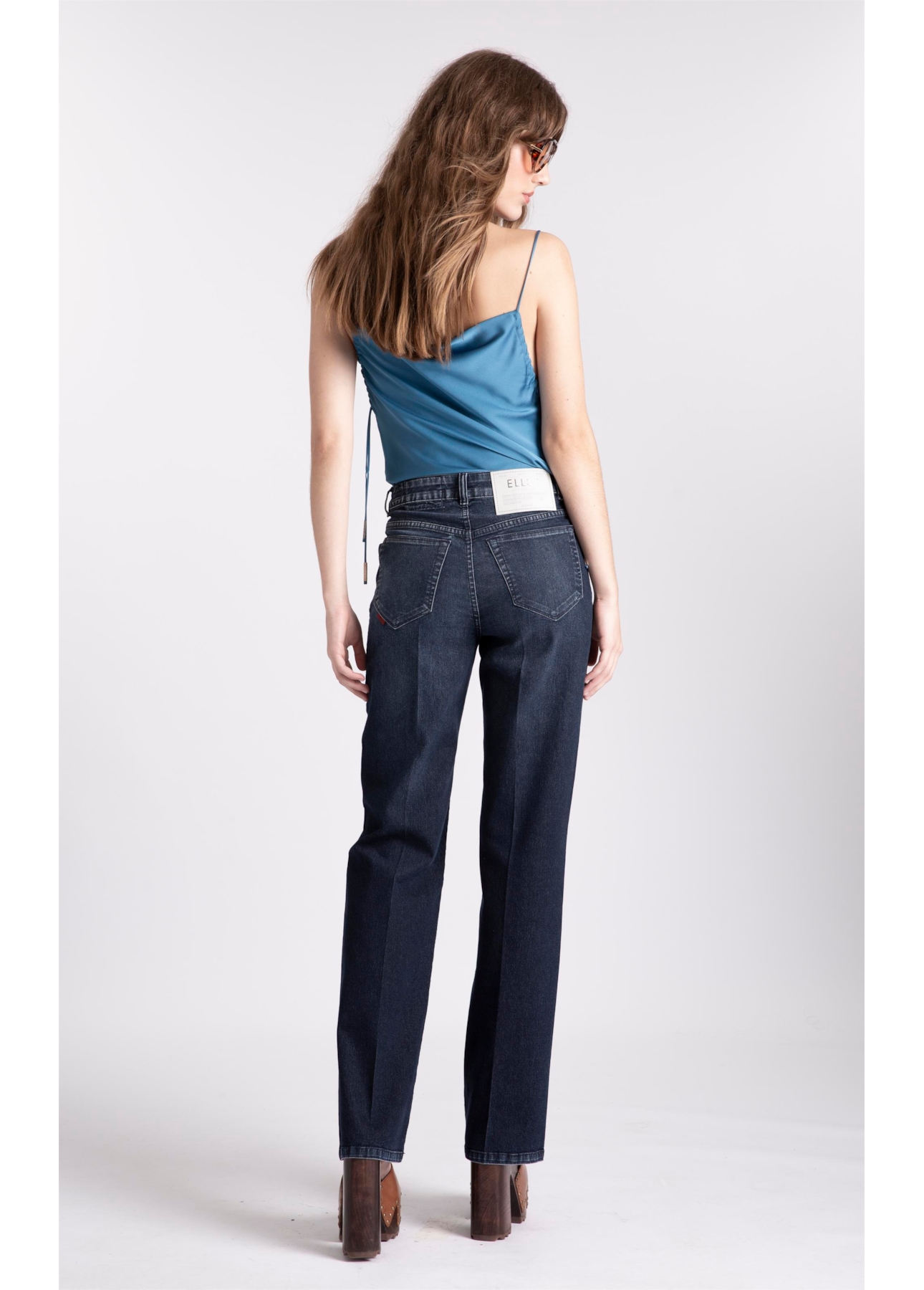 Calça Jeans First Blue Gisele Reta Lav.Gisele Escuro Com Used