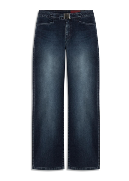 Calça Jeans First Blue (Reta) Chevalier Lav.Escuro C/ Used