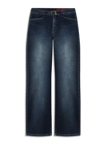 Calça Jeans First Blue (Reta) Chevalier Lav.Escuro C/ Used