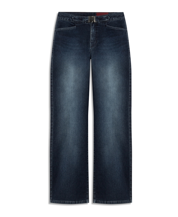 Calça Jeans First Blue (Reta) Chevalier Lav.Escuro C/ Used