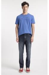 Calça Jeans First Blue Skinny Lav.Escuro C/ Used