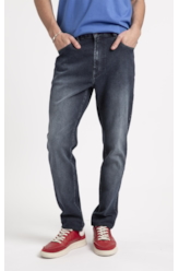Calça Jeans First Blue Skinny Lav.Escuro C/ Used