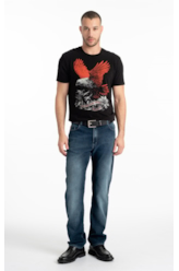 Calça Jeans First Blue Slim Lav.Escuro