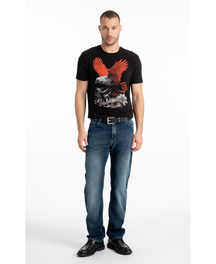 Calça Jeans First Blue Slim Lav.Escuro