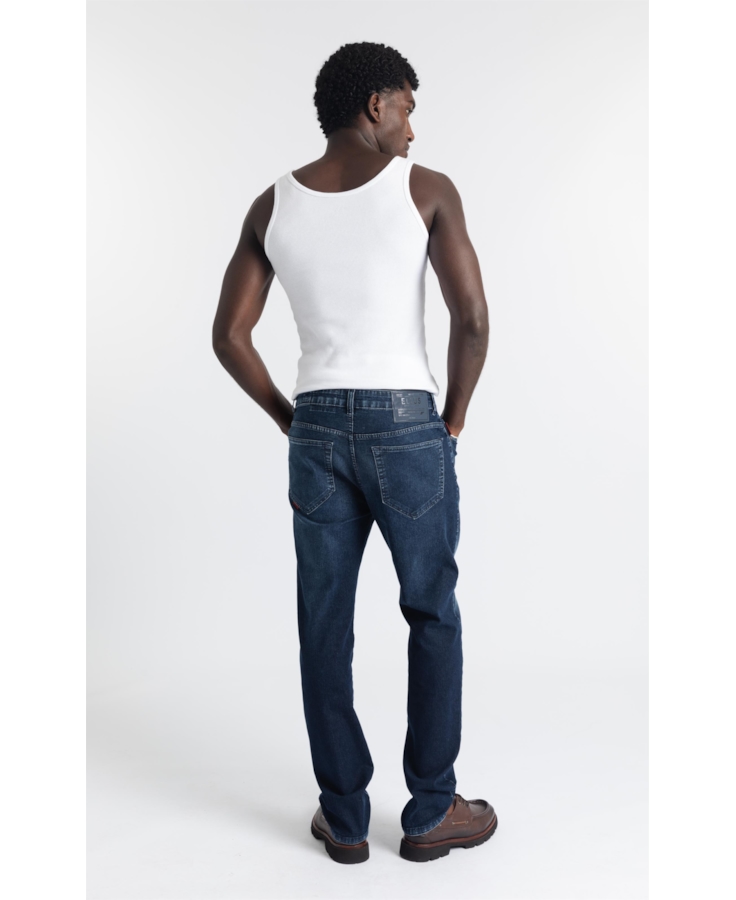 Calça Jeans First Blue Slim Lav.Escuro C/ Used